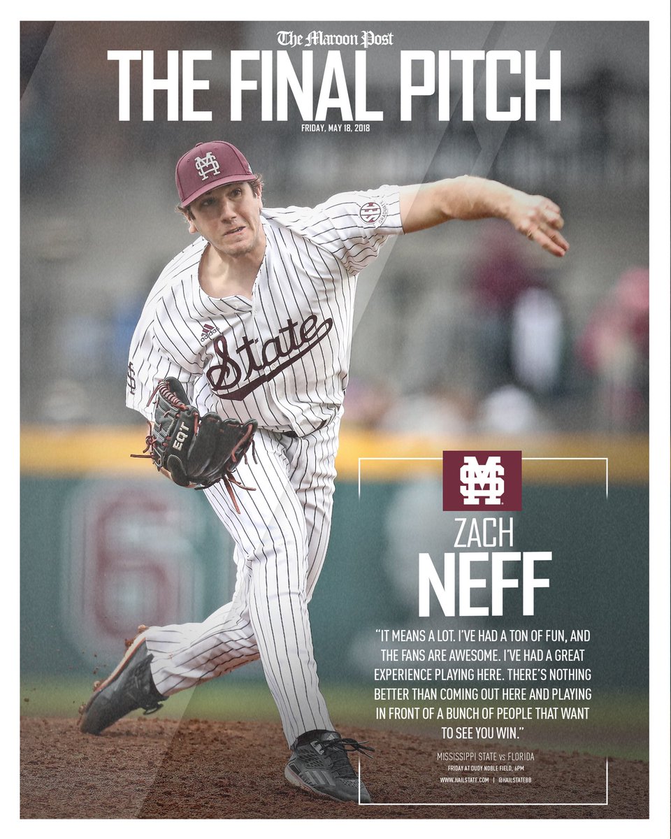 HailStateBB's tweet photo. A graduate transfer, LHP Zach Neff has made the most of his year in #StarkVegas

#HailState🐶 https://t.co/yq7nYDyG3Z
