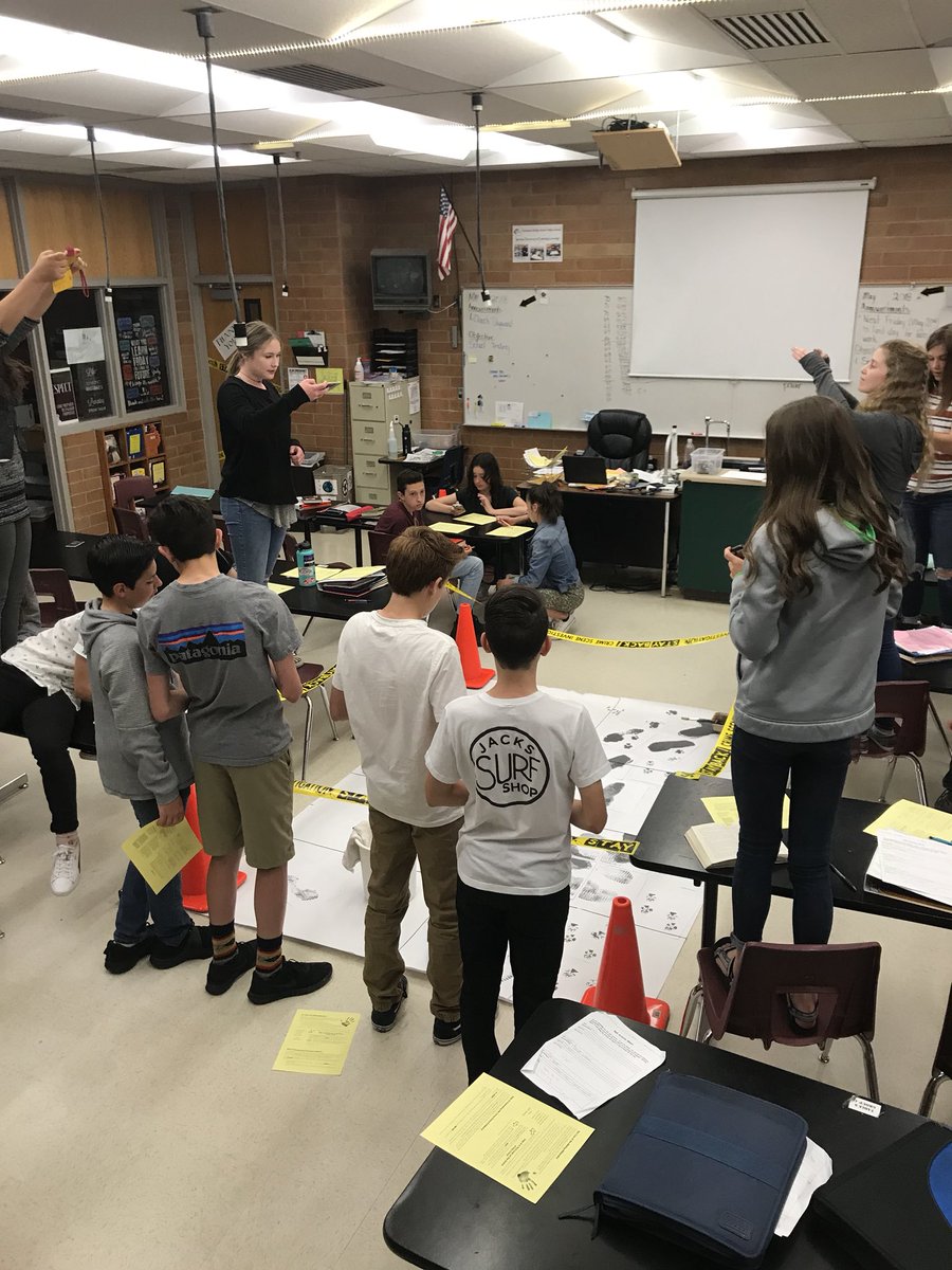 Mrs_Nevarez's tweet photo. No reason to stop learning science after state testing. That would be a crime! https://t.co/oxgq5UyvXI