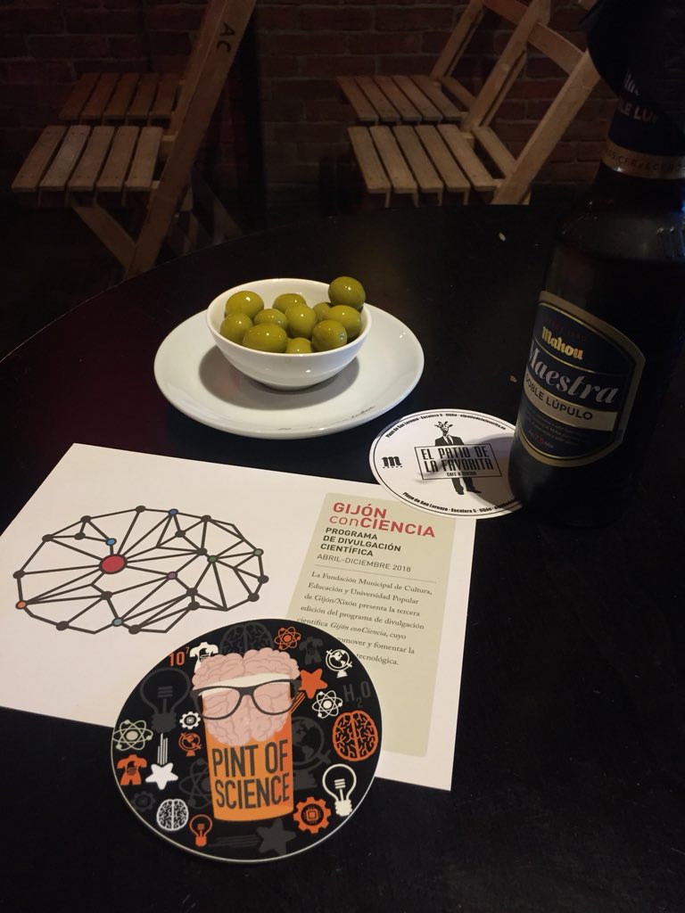 celtaindomita1's tweet photo. #PintOfScience #PintOfScience2018 #Pint18ES #pint18AST @GijonconCiencia @pintofscienceES @elpatiofavorita Menos de 30 minutos ... qué ganas!!!! https://t.co/0baM7Dl9xe