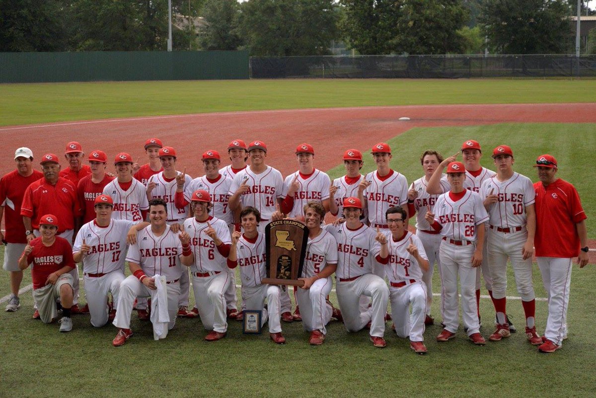 wblakehidalgo's tweet photo. May 14th 2016, Championship: Central Catholic Baseball travels back Sulphur to defeat Oak Grove 8-7 to claim Class 1a State Championship #EagleGang @EagleBaseballCC https://t.co/CHDMg5lOdL