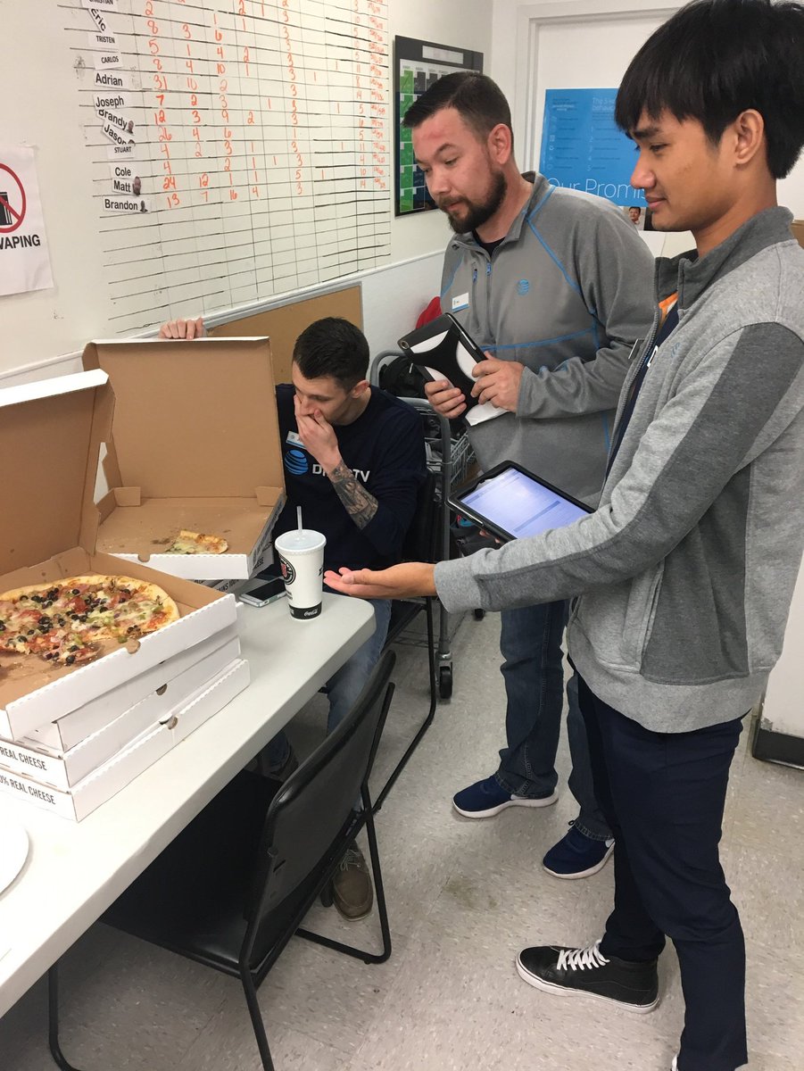 Celebrated Business Internet Sales Achievement with Yvette, Varun and the Rockwall Team, Saturday (05-12). We had a Pizza Party! Good Job.....Keep up the Good Work!