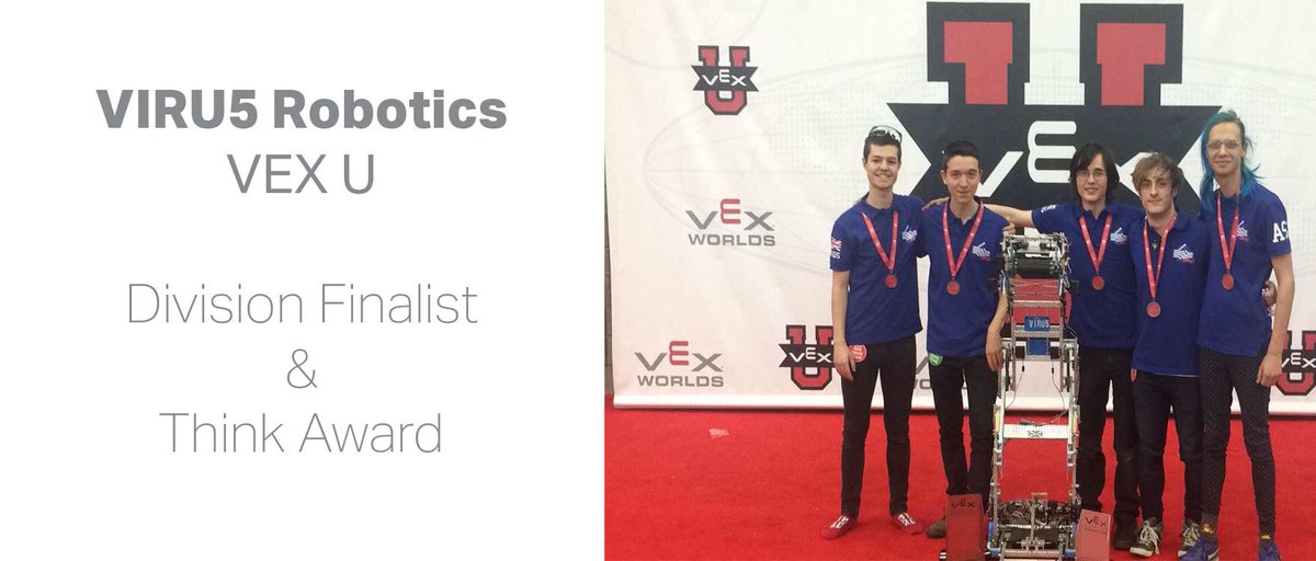 VEX Robotics UK (@vexroboticsuk) on Twitter photo This week we take a look at the teams that brought home an award from #VEXworlds, in what proved to be an incredible year for the UK & Ireland. First up, huge congratulations to <a href="/VirusRobotics/">Virus Robotics</a>, Division Finalist and Think Award winners! #omgrobots #VEXU #VEXRoboticsUK This week we take a look at the teams that brought home an award from #VEXworlds, in what proved to be an incredible year for the UK & Ireland. First up, huge congratulations to <a href="/VirusRobotics/">Virus Robotics</a>, Division Finalist and Think Award winners! #omgrobots #VEXU #VEXRoboticsUK