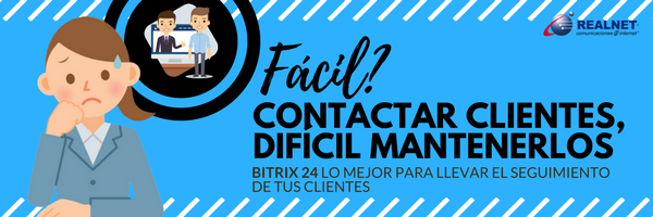 CBitrix24's tweet image. ¿Te es difícil llevar el seguimiento de tus clientes o prospectos? Bitrix24 te ofrece una solución bastante simple para que puedas tener una mejor organización y control en tu empresa. ¿Quieres saber más? Contáctanos.
realnet.com.mx/landing/bitrix…