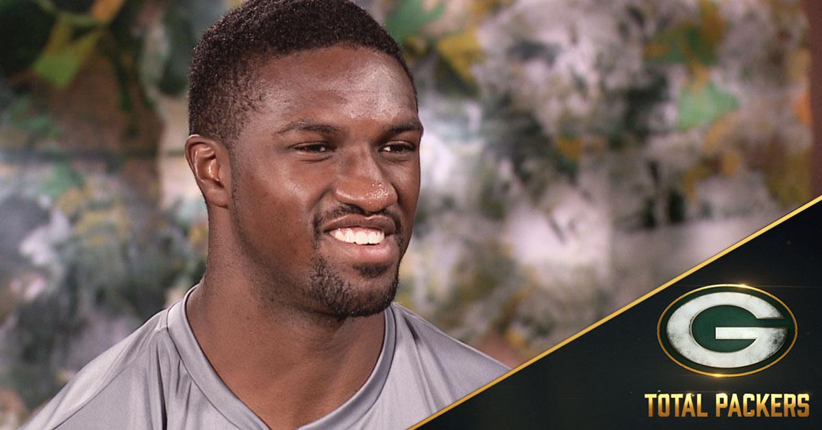 packers's tweet photo. "My best ball is definitely ahead of me"

1-on-1 with #Packers rookie LB @BangTimeBurks 🎥: https://t.co/oz8705YgFM

#GoPackGo https://t.co/bMFYLMbZET