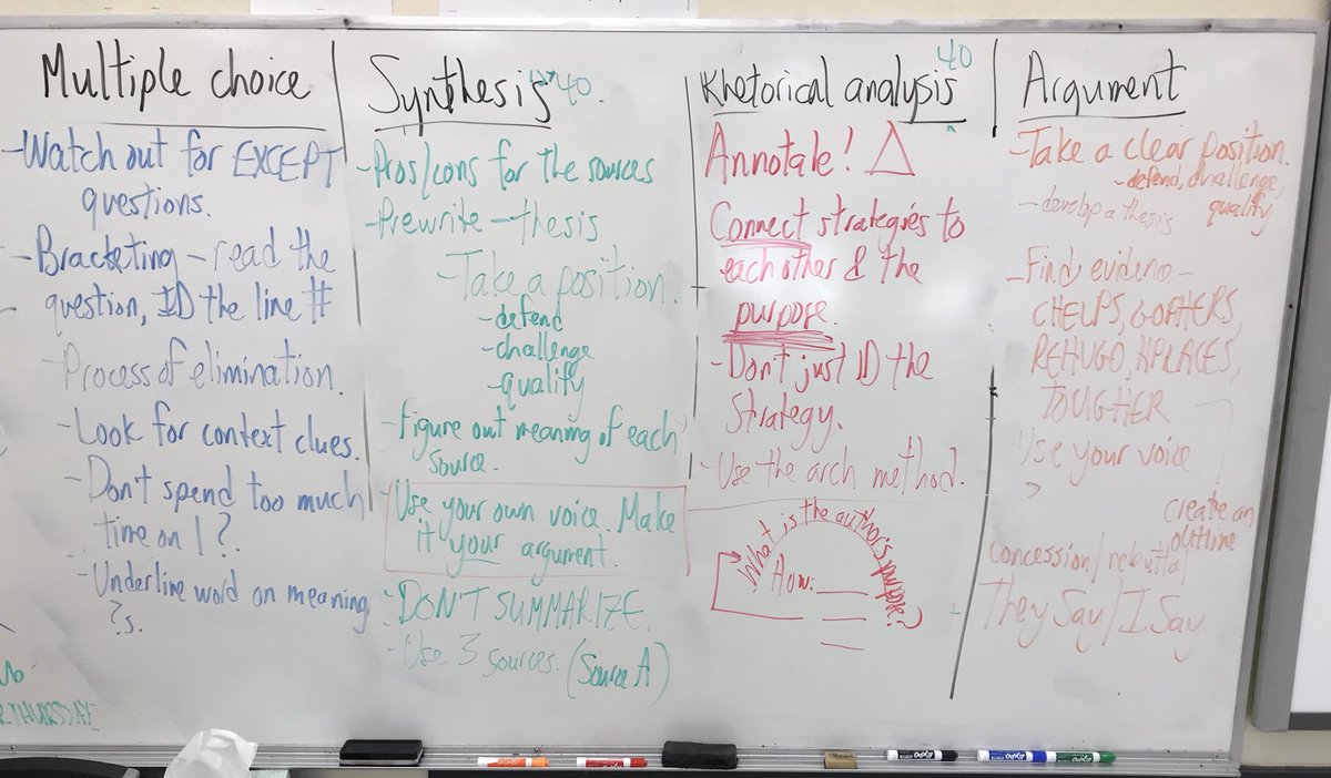 perkinsateacher's tweet photo. Today’s the last-minute strategies for Wednesday’s #aplang test. Tomorrow’s a relaxing activity to calm the brain. https://t.co/ONcG6cePrw