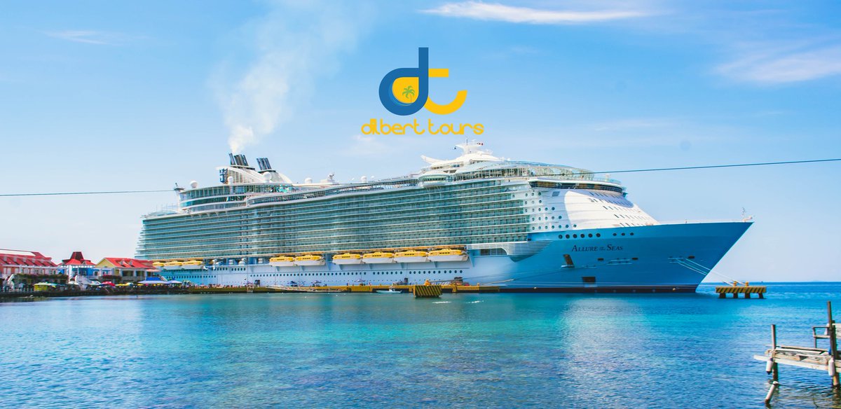 DilbertTours's tweet photo. Amazing shot of the Allure of the Seas docked at Roatan Village ( Port of #Roatan ) yesterday! 
  It's the biggest ship to ever arrive on Roatan so far - such a beautiful ship.
    Have you cruised on #AllureOftheSeas before? 
 #DilbertTours ❤️🌴 @RoyalCaribbean https://t.co/UufuM1r4Ge
