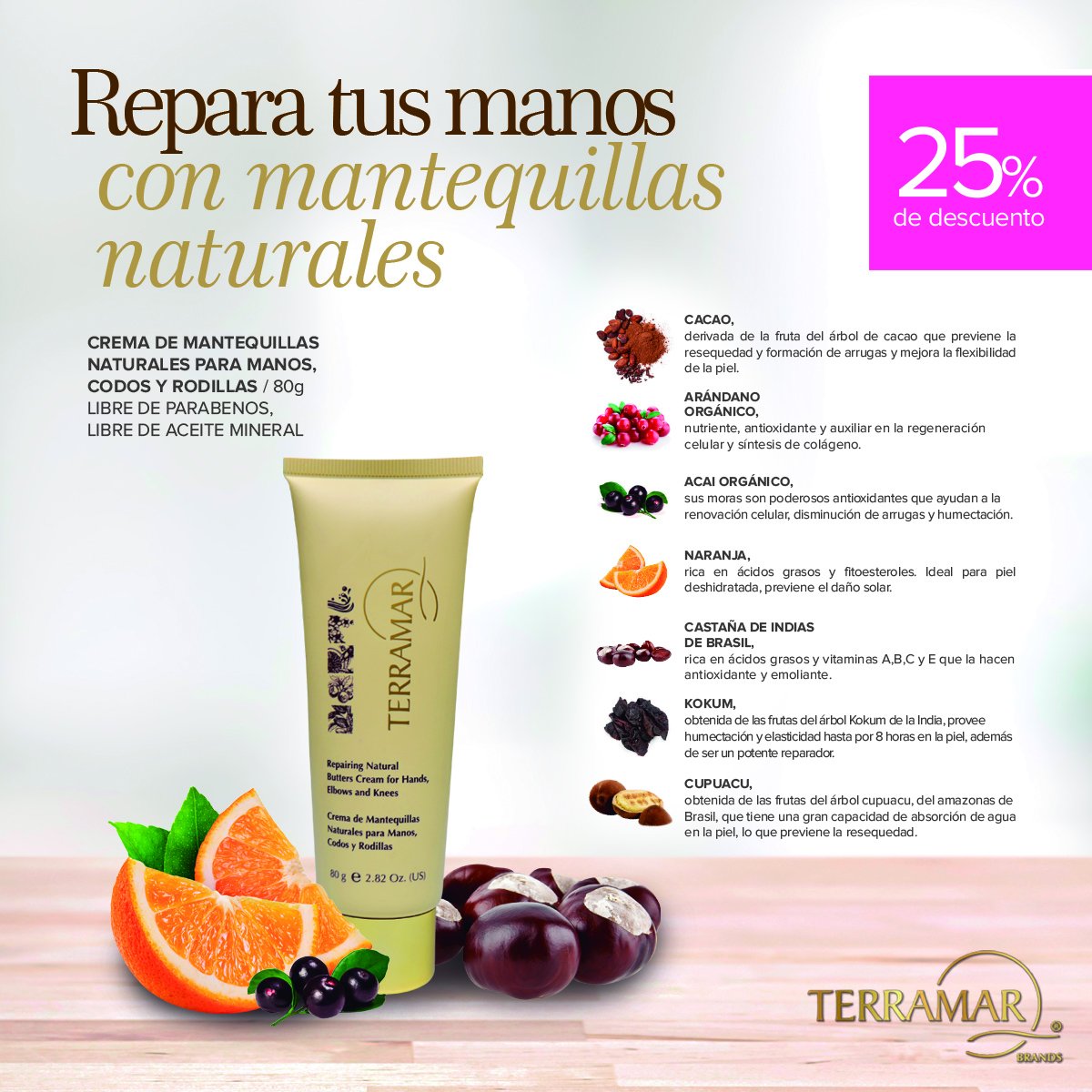 Terramar Brands No Twitter Repara Los Efectos De La Edad Y Danos Por El Ambiente En Tus Manos De Una Forma Relajante Gracias A Los Activos Especiales De La Cremademantequillas Solicitala A