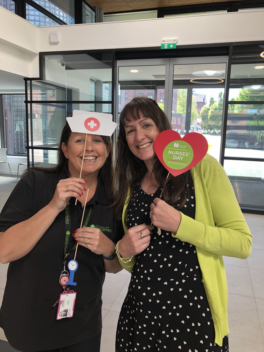 #UclanIND18 paramedic lecturers supporting our nursing colleagues ❤️