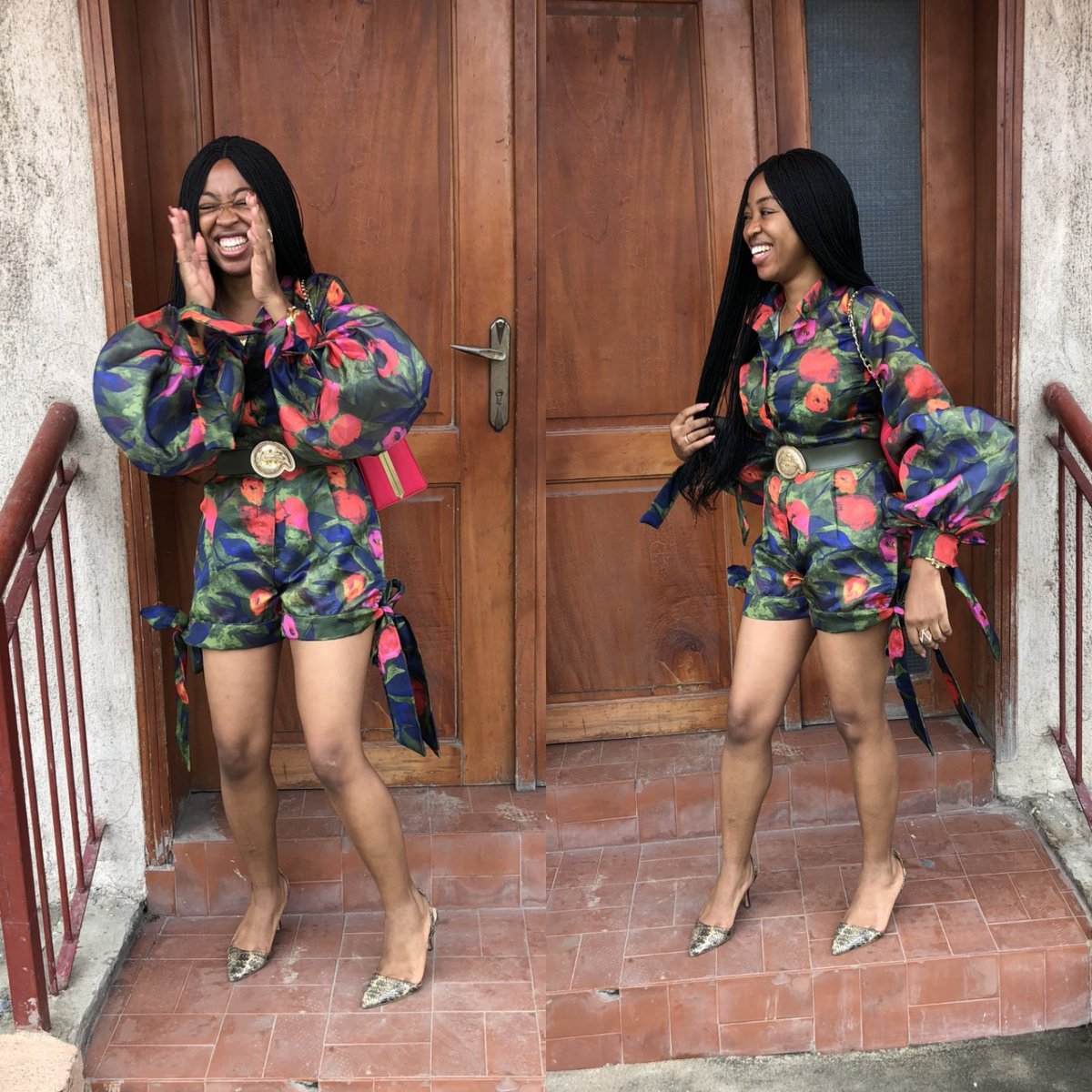 TITIBELO_'s tweet photo. ๐๐ฝ๐ค๐๐ฝ
Our Favourite Babe is all Smiles #InThatTITIBELOPlaySuit!
SS17 Playsuit Available via Order in Different Prints for N19,999!
#TITIBELOClassic #TITIBELO #Floral #WeddingGuest #SundayBest #WorkFit #BossBabe #BuyNigerian #BuyTITIBELO #StatementSleeves #BubbleSleeve https://t.co/cAiWOiSr7U