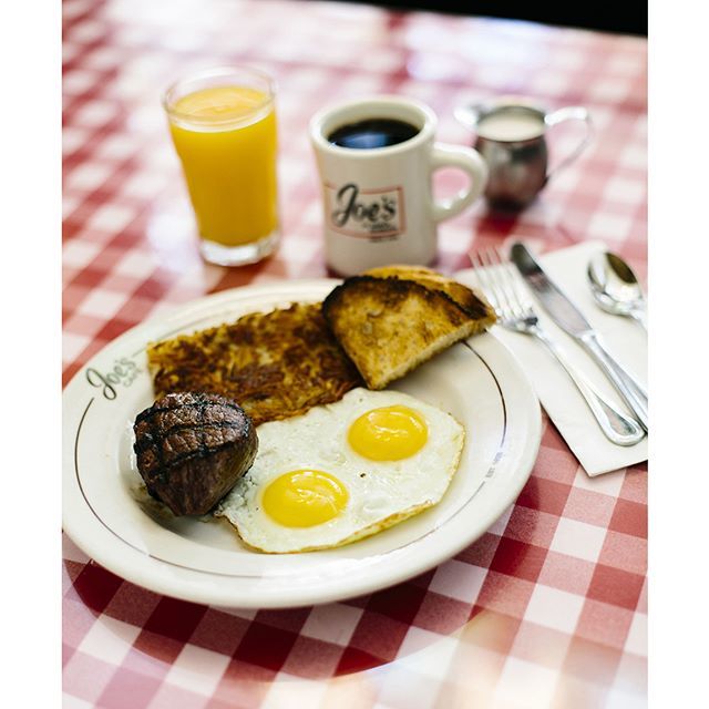 joescafesb's tweet photo. - GOOD MORNING - JOE'S STEAK & Eggs ... 6oz. Prime Top Sirloin, Two Eggs any Style, Choice of Potatoes. Make it a Great Day! #JoesCafe #Since1928 #SantaBarbara #DownTownSB #BreakfastisServed #SteakandEggs #Coffee #JoesCafeMenu https://t.co/8HbtFKto5T https://t.co/CPX8tmfXVj