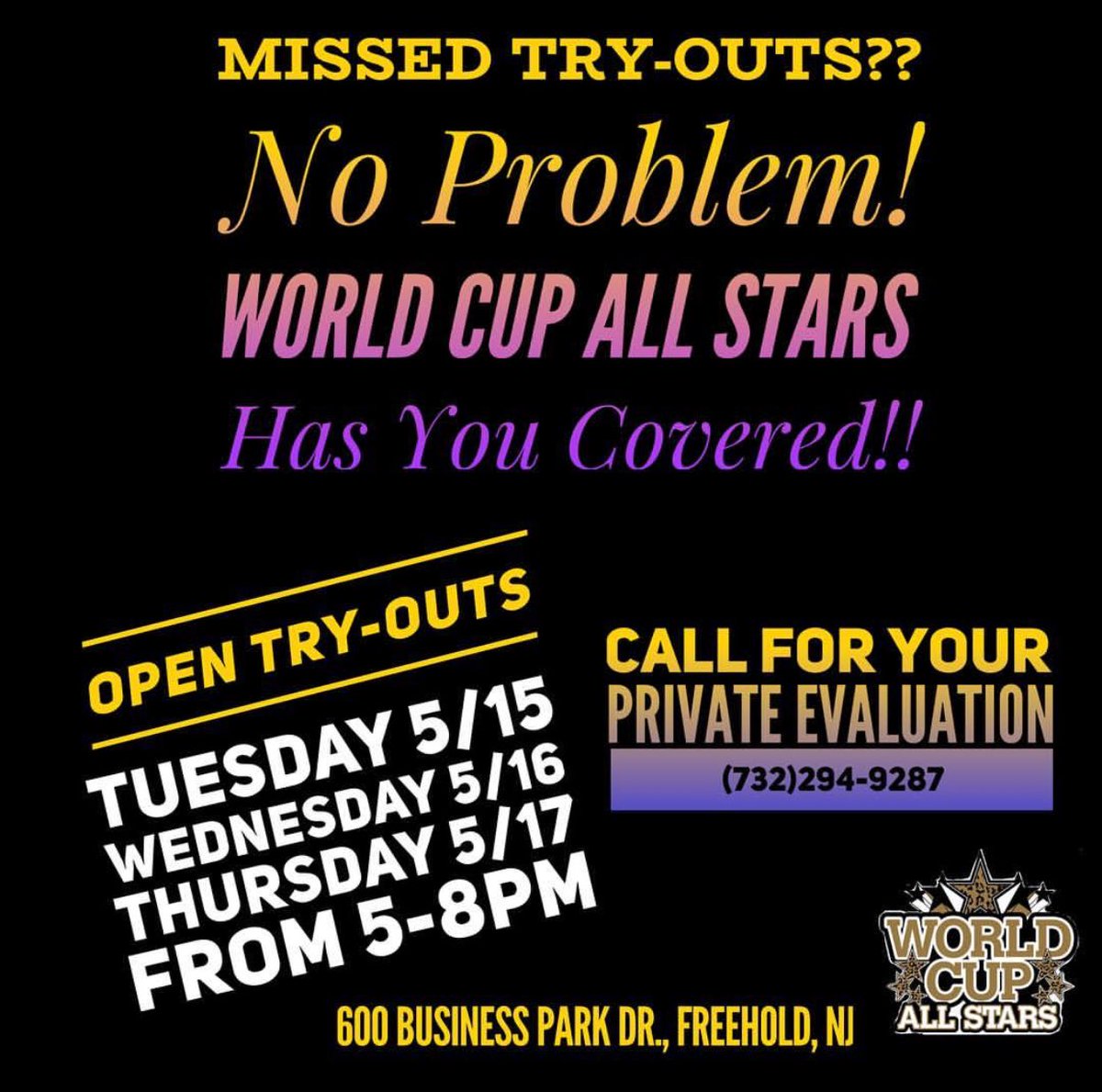WCinfinity's tweet photo. Still looking for level 2 athletes to join our Senior 2 team! #goldenentourage https://t.co/vMBMwN4h4U
