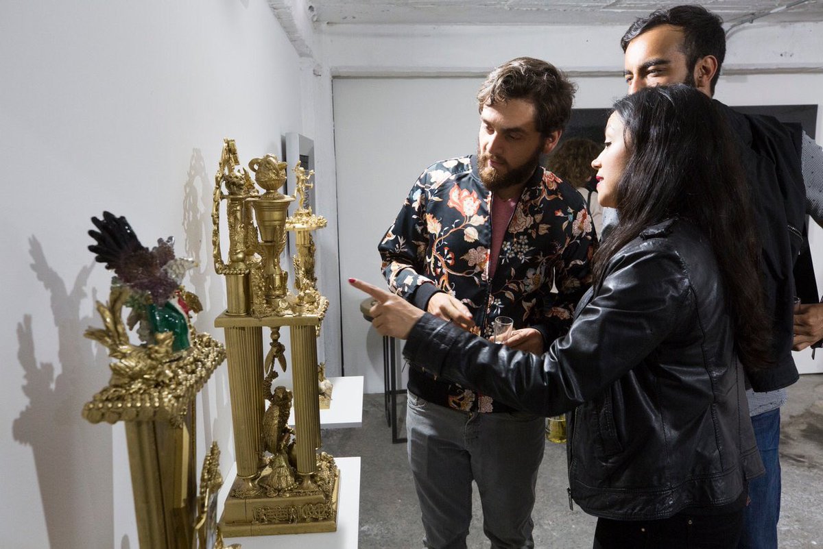 MofDP's tweet image. David Freeman's Cartel Trophies represent a system of complexities + contradictions of the identities of good + bad battling one another. His pieces were featured at the #DrugPolicyMuseum in Mexico City from May 4-6.

📷©️Janet Jarman/Redux for @OpenSociety