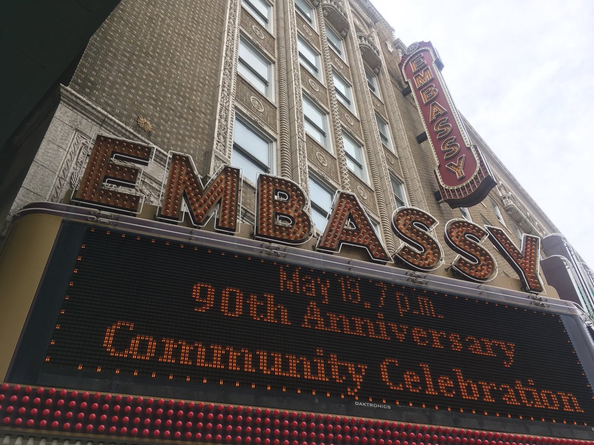 Happy 90th anniversary to the <a href="/FWEmbassy/">Embassy Theatre</a>!