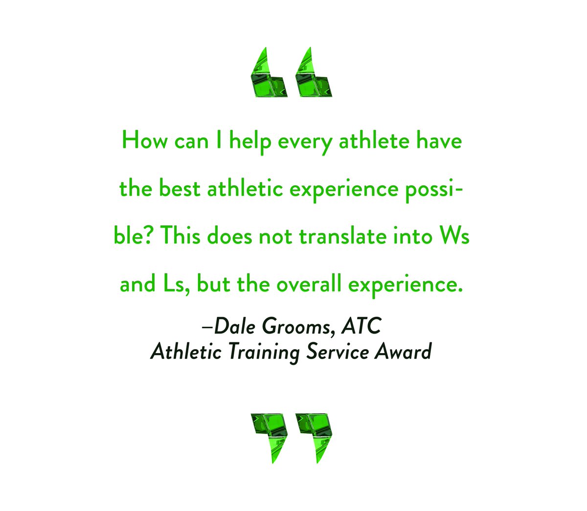 NATA1950's tweet photo. Joseph Cunnane, @DaleGrooms and Don Watt provide today’s #NATAinspirATion quotes, which reflect the theme “Being a Well-Rounded AT.” View the full list of award winners: https://t.co/G8lGbsIyi3 @lthsATsOnLOCK @LTHSfootball @LockportHS205 @NewTrier203 @WinnetkaCurrent https://t.co/HEJ6PuR1nI