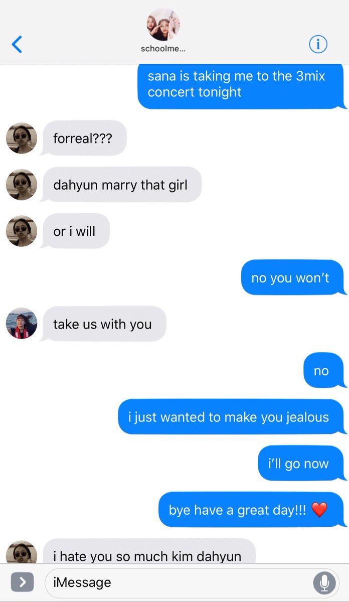 “Thank you,” Sana said with a genuine smile. “I would understand if you’re uncomfortable with the attention, I can leave you alone-““Don’t worry, I don’t mind. I like being around you.”“I like being around you too,” Sana whispered out. “Recommend me some good food from here?”