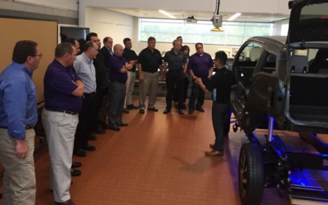 Chubb's tweet image. In North America, we have auto technical specialists who make sure seriously damaged cars are fixed in accordance with automaker procedures for the safety of clients and their families. Recently we visited collision repair shops to learn the latest repair techniques.