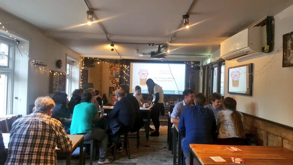 Teatimesci's tweet photo. Beer in hand and ready for @pintofscience tonight with @samfrowe! Excited to hear about 'Earth, a rescue mission' π
#PoS18 #Pos #Techmeout #NTechMeOut #pint18 https://t.co/c0bOo7t5V8