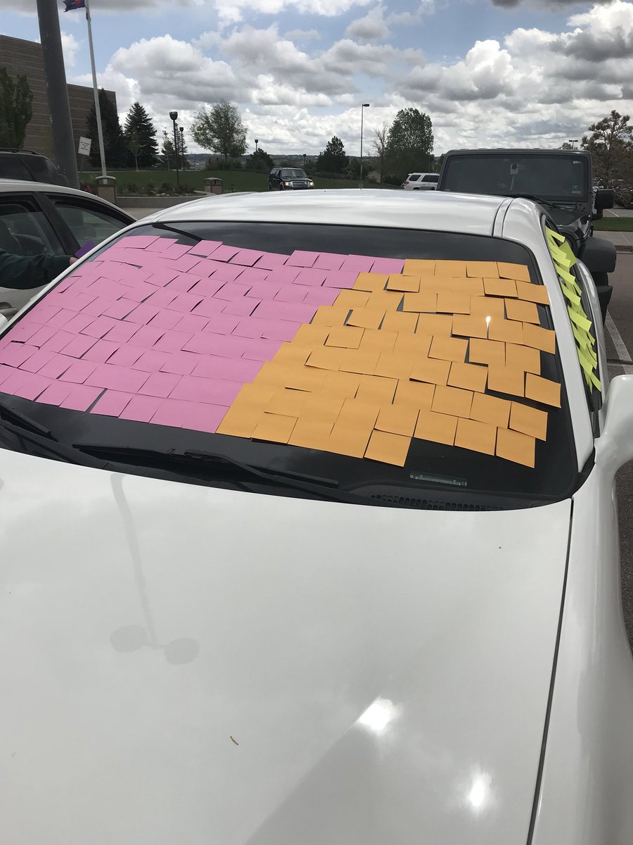lainey_crystal's tweet photo. Shoutout to whoever did this to my car during my ap bio exam https://t.co/poB4B1uMfK
