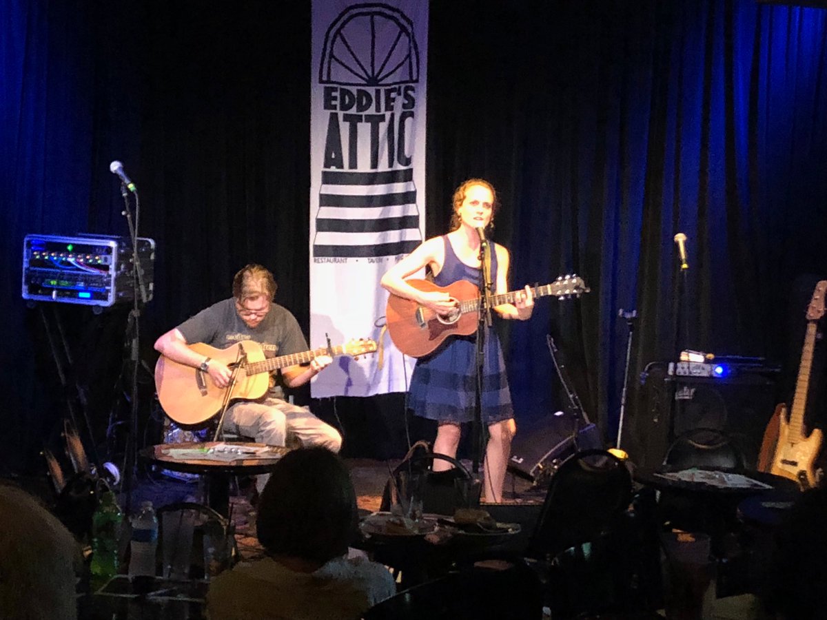 FODACChris's tweet photo. At Eddie’s attic to promote the Alzheimer’s music festival coming in September with Drivin’ and Cryin’. https://t.co/6gb6r1SEKG