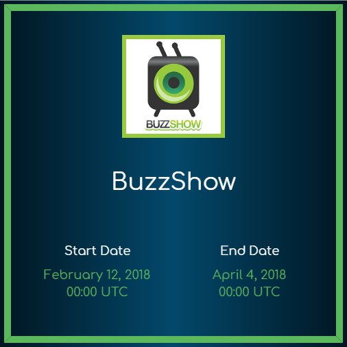 ICOLightHouse's tweet photo. ✅ New #ICO listing on ICOLightHouse: 

➡️ [Completed] BuzzShow - https://t.co/VsGYd9LoOn 

✔️ [Category] Social Network 

#ICO #BestICO #InitialCoinOffering #Bitcoin #Ethereum #sale #cryptocurrency #crypto #investing #invest #investor #blockchain #trading #sales https://t.co/rAr998fS9e