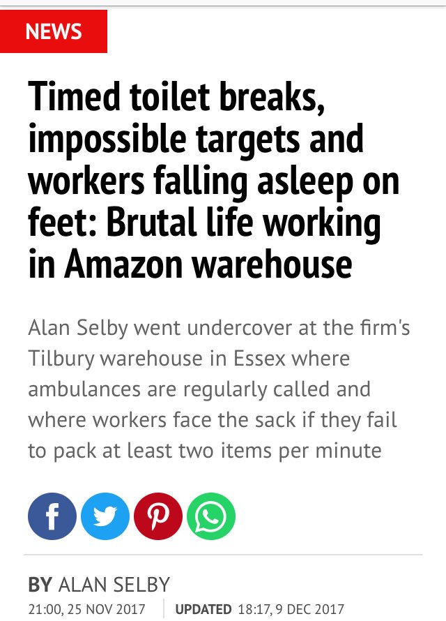 brianbarou's tweet photo. @United_PHD @LTDAForum @TfLTPH @AmazonUK @J_Bloodworth Uber recruit boss from another CESSPIT of a company! @FrancesOGrady @frankfieldteam @RachelReevesMP #SweatedLabour https://t.co/OvsGm3Tc0v