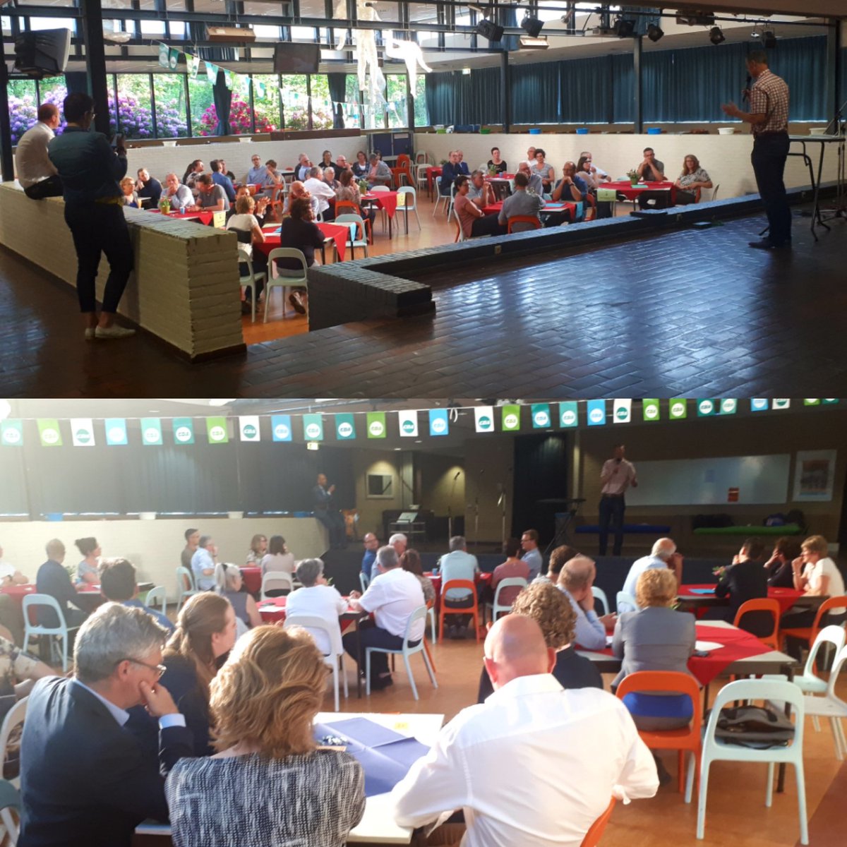 CDAOverijssel's tweet photo. #CDA100 is in volle gang. De Frisdenkers gaan 2 x 2 rondes aan de slag met onderwerpen die spelen in Overijssel. Waardevolle input voor het verkiezingsprogramma van #PS19 #TeamCDA https://t.co/69xy5WFwBv