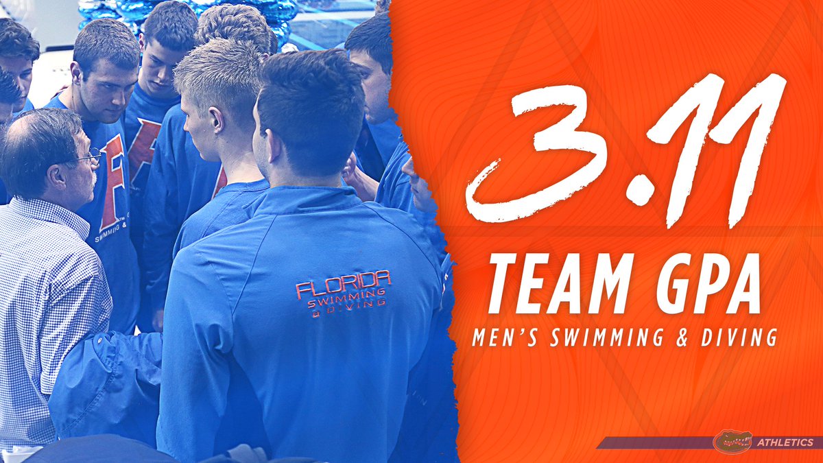 Our Gator swimmers are not only fast, but smart too! 🏊📚🏊‍♀️

The women's team boasts a 3.54 GPA after the spring of 2018, the highest of any women's team at UF! 

The men's team finished with a 3.11 GPA in the spring of 2018! 

goo.gl/C2uAie

#GoGators