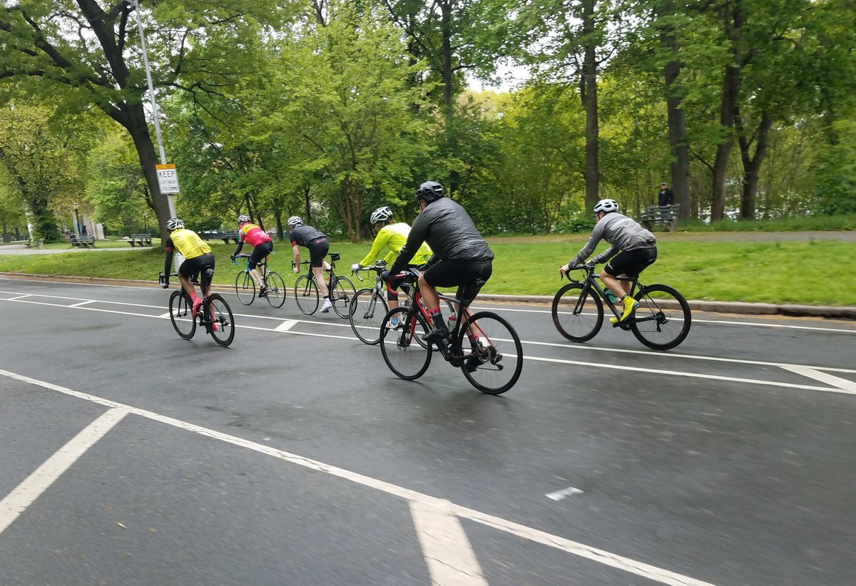 RedBeardBikes's tweet photo. Prospect-Roubaix w/ @redbeardbikes on Saturday morning. Captured in all its glory by @goldierides! Every Saturday, meet at Grand Army entrance 8:15 AM, roll 8:30 AM. Rain usually cancels, but these guys were determined! #redbeardbikes #bikenyc https://t.co/e2yiH7Fr0f