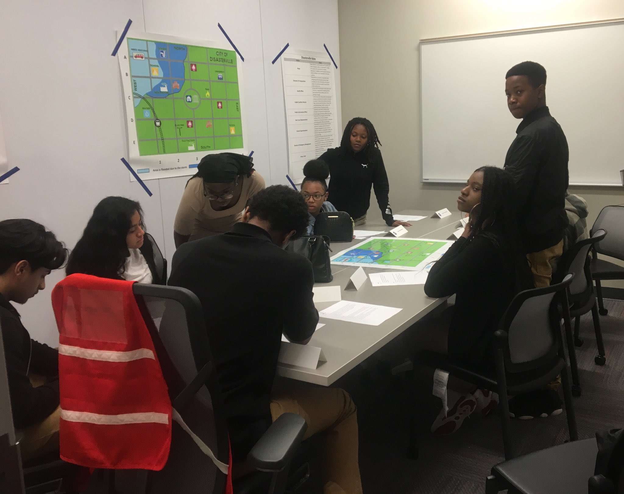 Emergency Management on Twitter "30 Parkdale High School students in