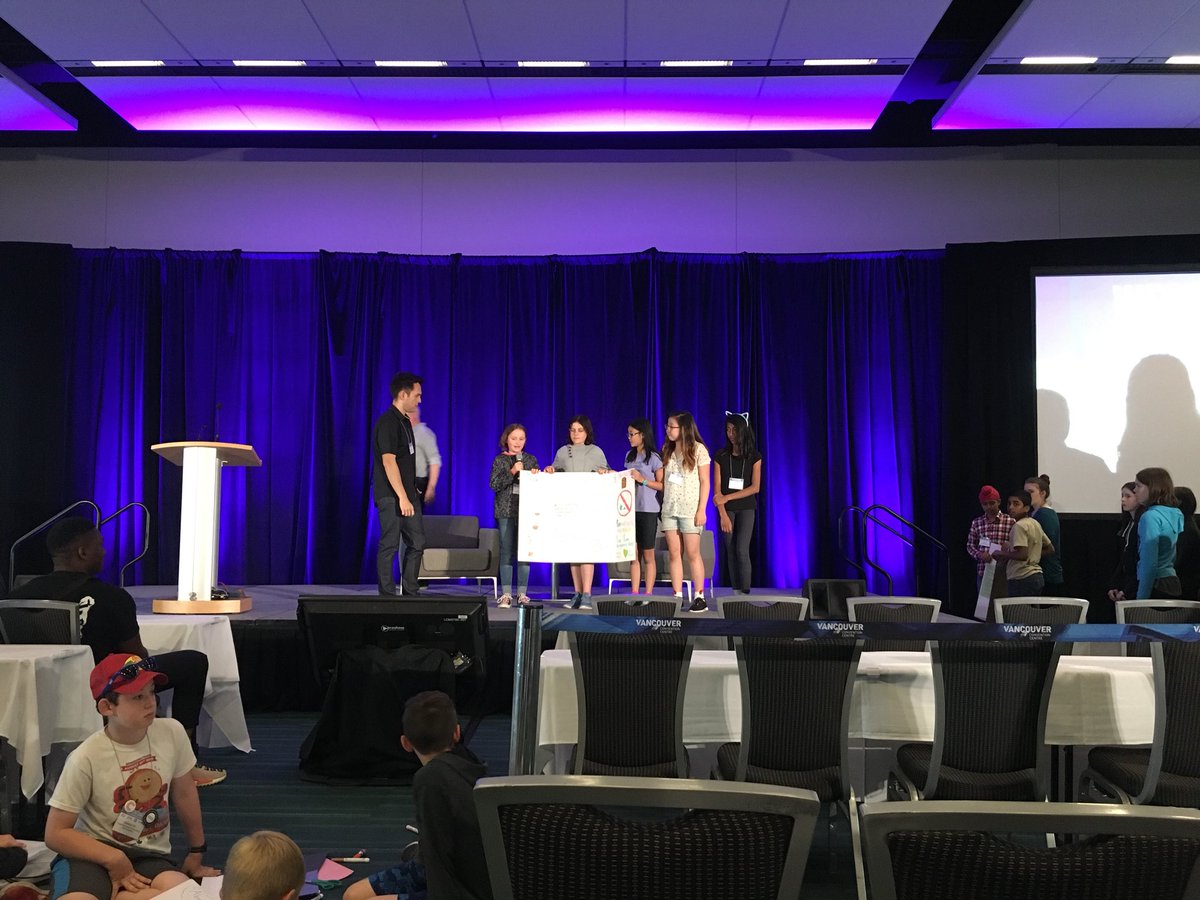 jfernj's tweet photo. Our @Frippsfalcons hitting the stage for their @powerplayminds #MyPowerPlay pitch presentation #frippsrocks #nomoreplasticbags https://t.co/m3oJGXNLMt