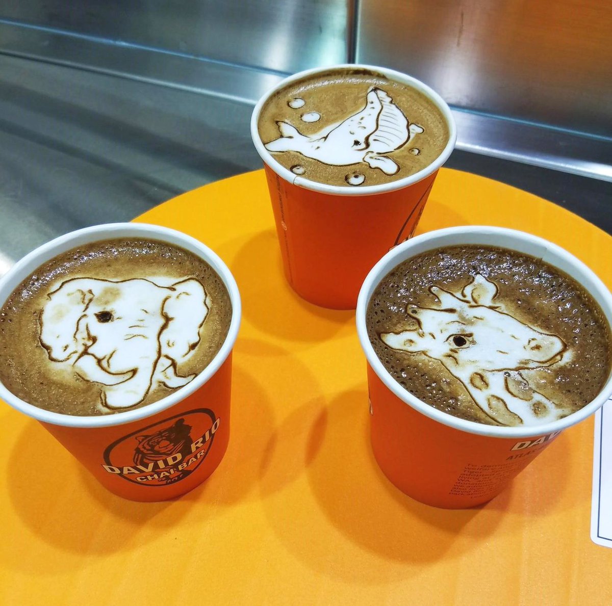 #MondayMotivation: these tantalizing lattes at the #SpecialtyCoffeeExpo