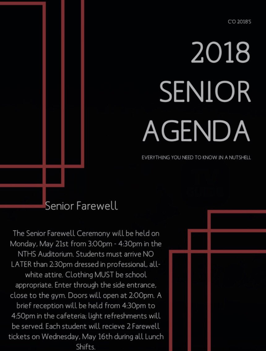 2018Titans's tweet photo. Seniors: Please read EVERYTHING mentioned on the agenda!!! You may DM any questions or ask any class officer. Next week will definitely be lit!🤣🤣🤣 https://t.co/AA1RHVpcOP