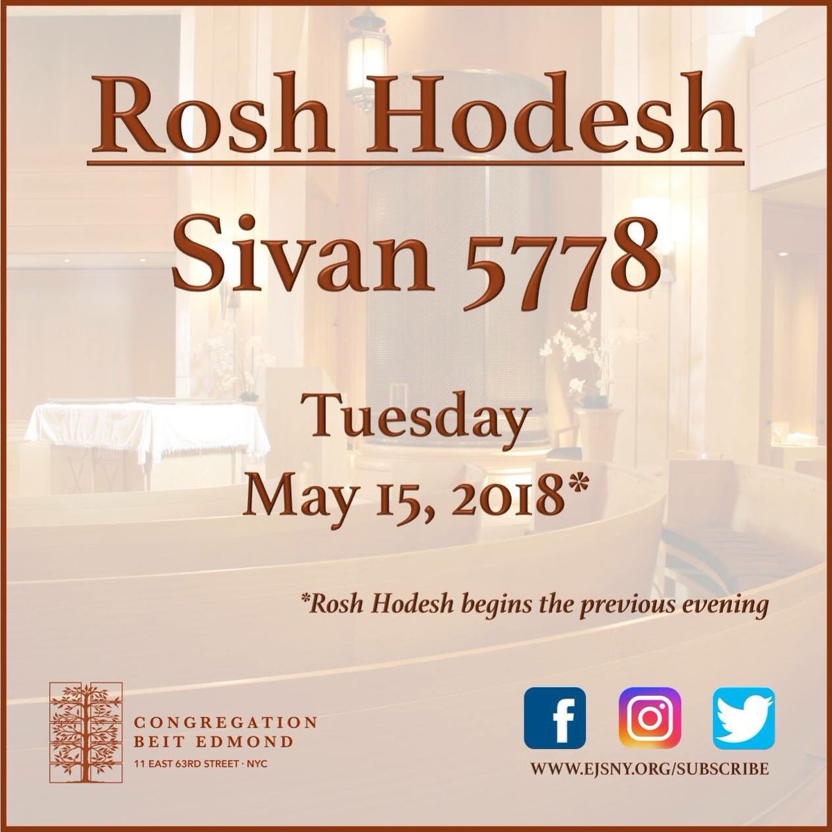 Safra Synagogue NYC tweet media