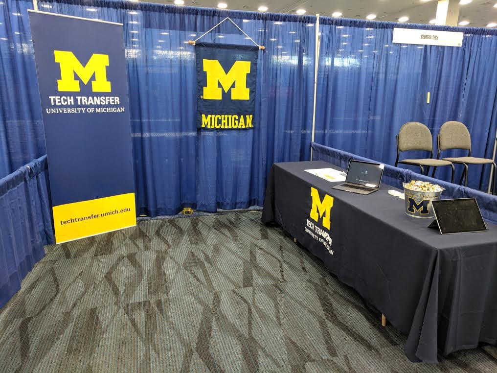 INNOVPARTNER's tweet photo. .@UMOTT is at #TechConnect2018 in Anaheim this week, talking about the @UMichResearch technology portfolio. If you want the inside scoop on what's happening at the #1 public research institution in the country, stop by booth 424 and talk with Jeremy and Dick. @UMich #innovation https://t.co/yG6EEAf6OM