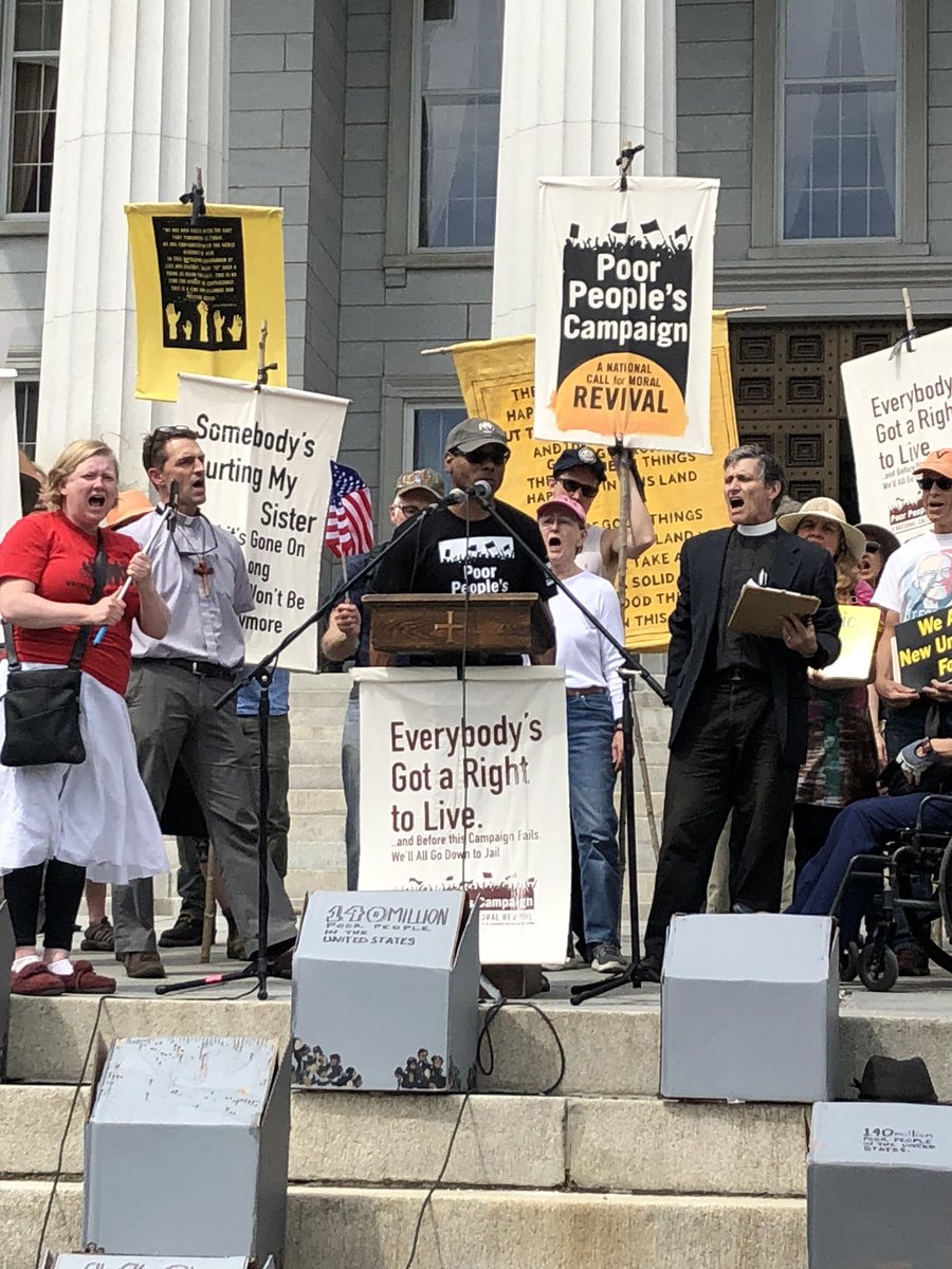 Justice4AllVT's tweet photo. “We didn’t come here today to give you good news. We’re here in Vermont to change the moral narrative of a nation.” —@Mark_A_Hughes #PoorPeoplesCampaign #vtpoli https://t.co/ThWz91j6be