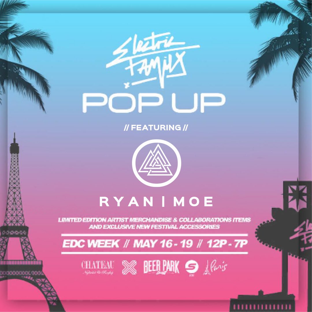 _ryanmoe's tweet photo. stoked to have the opportunity to play in vegas during EDC week 🤘🏼 ! 

s/o to @ElectricFamily for having me ! 

Playing Saturday from 5-6p @ chateau night club !

see you there ! https://t.co/O4EegLZQnv