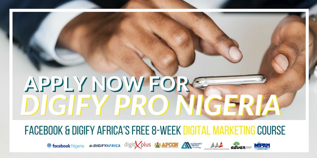 Would you like the chance to be a part of DigifyPRO Nigeria - a FREE 8 week intensive digital skills bootcamp? bit.ly/2KVwMiC