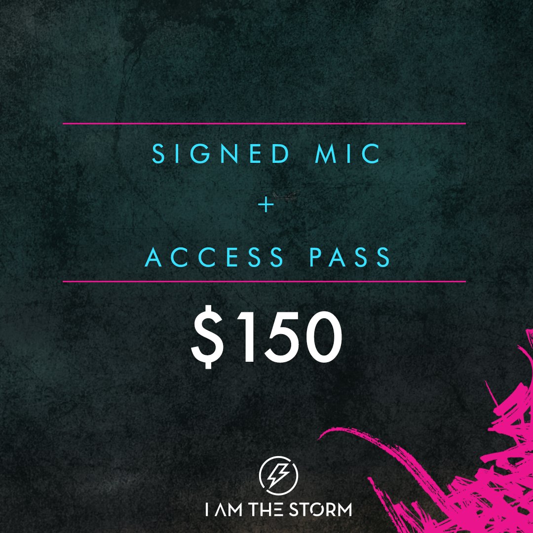 TeerawkOfficial's tweet photo. STORM PACKAGE UPDATE: This package includes an I AM THE STORM signed Shure vocal mic!
Plus the digital download of the album. #IAMTHESTORM

Pledge Now: https://t.co/1HwngrR7Im https://t.co/RXMwDcx4o6