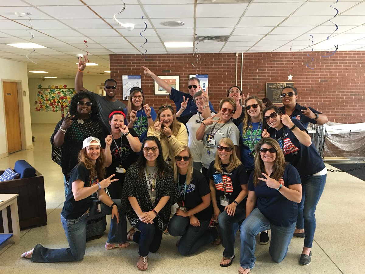 SalemES_ITS's tweet photo. Seriously, how awesome is our staff?! Our dance crew for the SOL Pep Rally. @Providence_ES #VBProvidencePride #VBHasJoy @vbcpsschools https://t.co/nhriqOPHsd