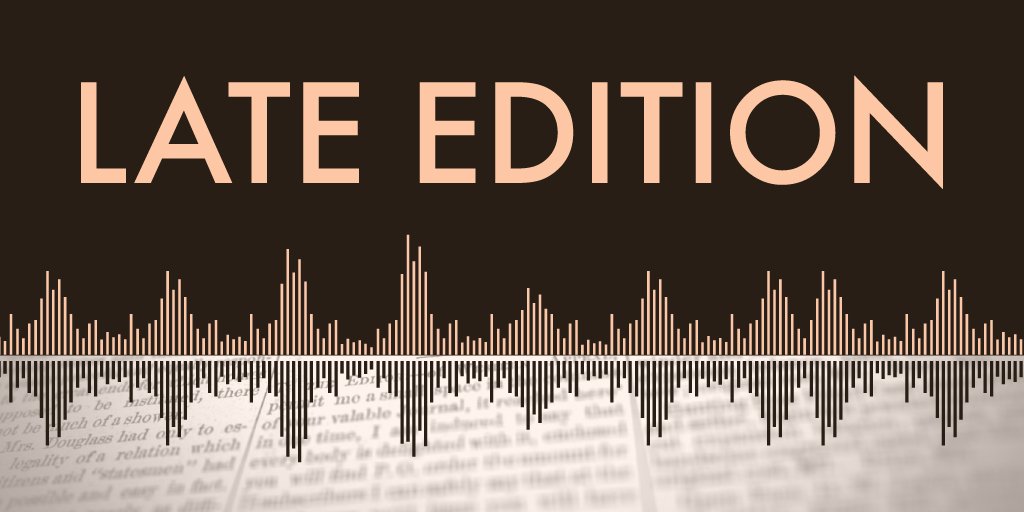 Late Edition logo - sound waves