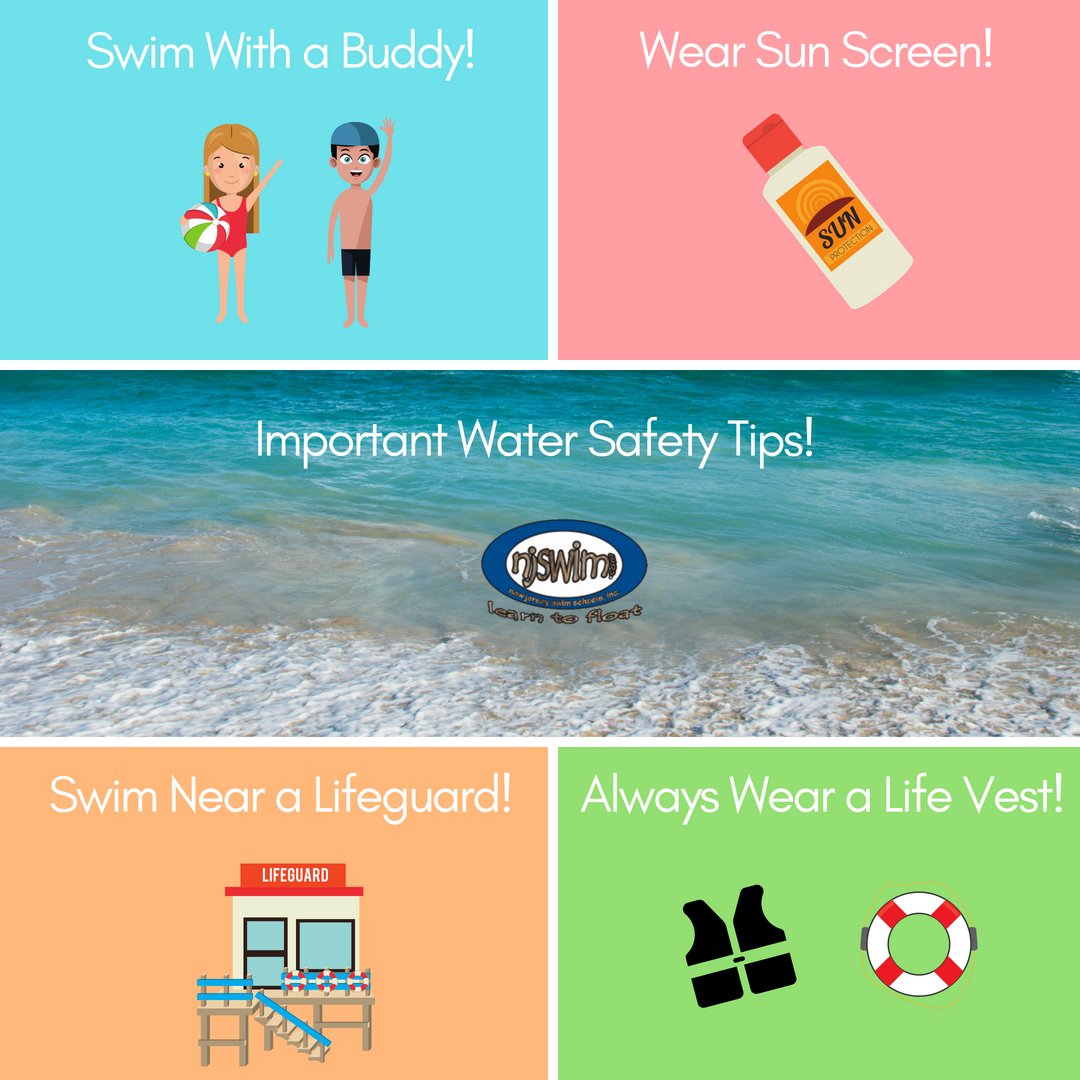 Njswim's tweet image. May is Water Safety Month! #njswim #learntofloat #safetyfirst #safetyswimlessons