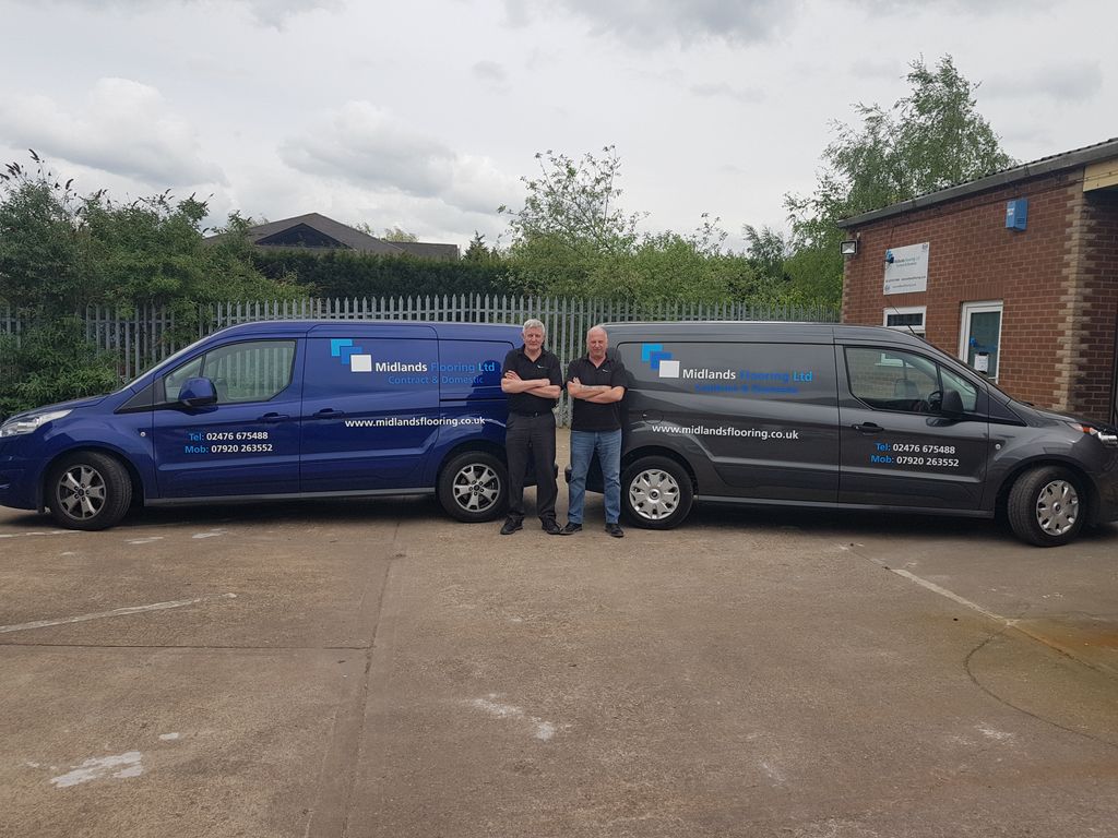 midlandsfloor's tweet photo. Chris &amp; Jeremys new vans arrive this week, mileages will soon clock up this year due to contracts nationwide as usual. https://t.co/U8Hx9ZvQ79
