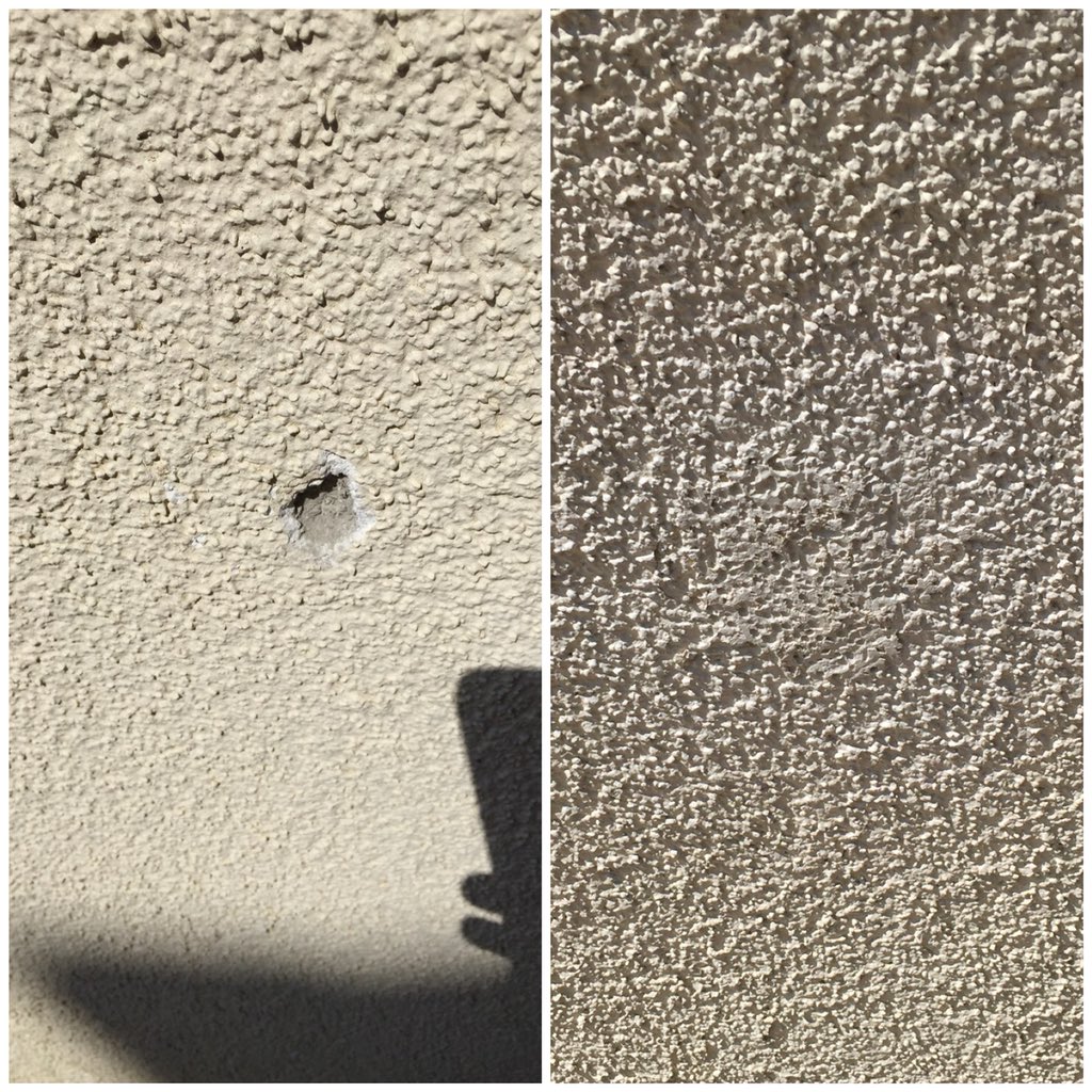 MagicSurfaceFix's tweet photo. #WorcestershireHour Here’s a few render repairs I did last week. #renderdamage #Damagedwall https://t.co/AwvBt4IgxF