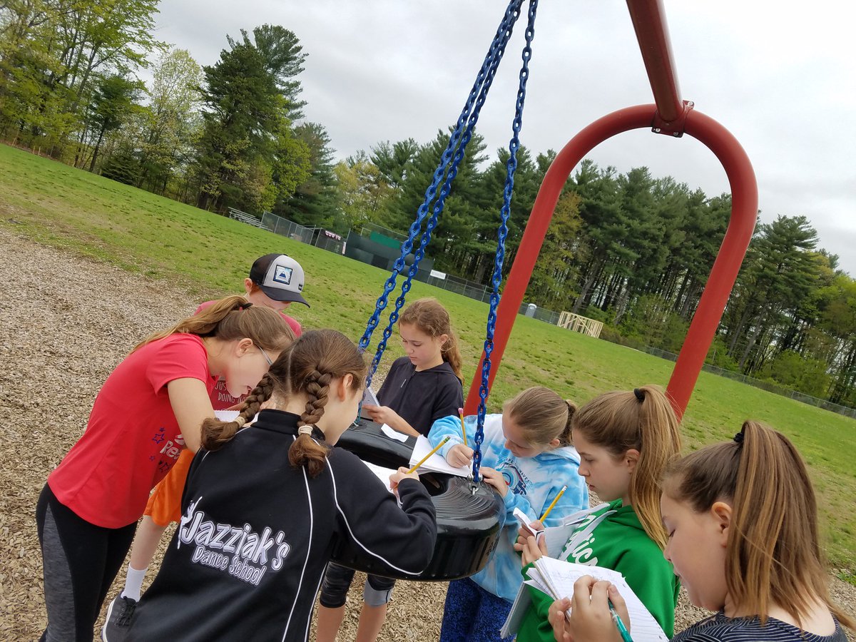 Had 57 engaged students outside scavenging for math review questions today!
#HandsOnMindsOn
#WeAreBES