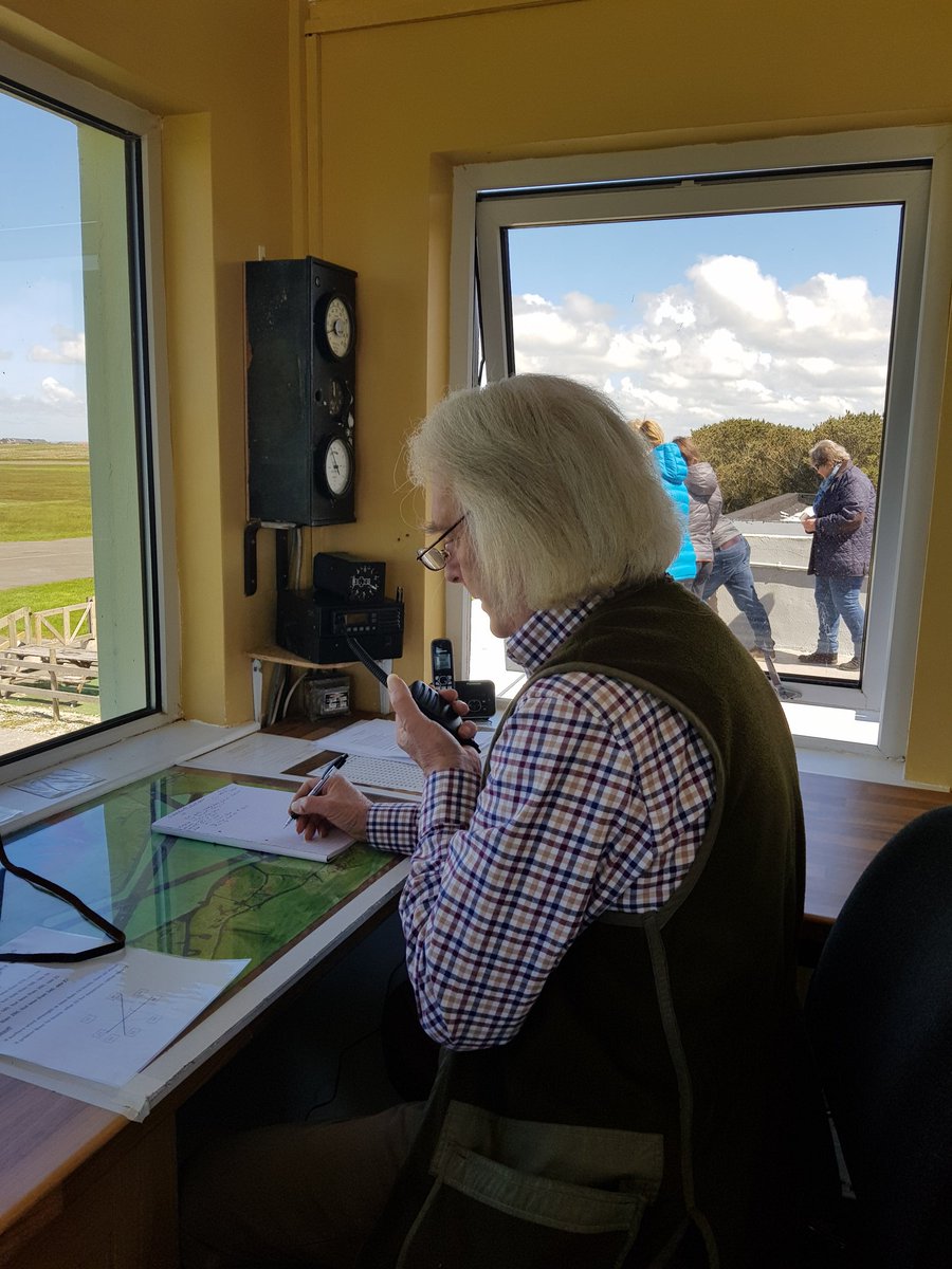 Our #volunteer #groundradio #operators are nearing the end of their training, so if you are flying in at weekends, there should be a friendly voice on the end of the radio very soon and most weekends already as part of their training! #perranporth #airfield #wetrainyou