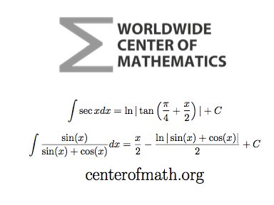 centerofmath's tweet image. Here are two integrals to think about! #DOMATH

Blog:  bit.ly/2rIeaKa
