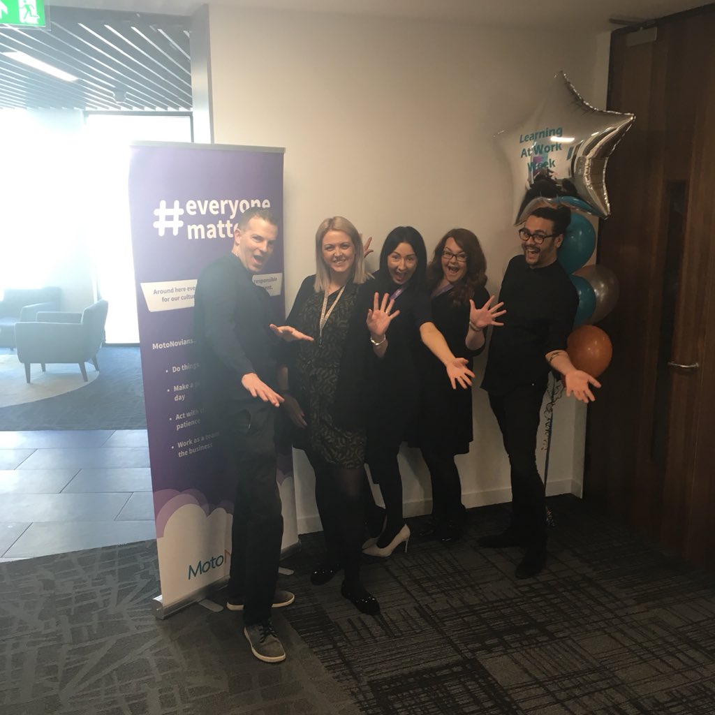 iamcarysevans's tweet photo. Fantastic start to our first #LearningatWorkWeek in @motonovofinance 🎉 Thank you to everyone who helped us to kick it off ☺️ #MNFLND #MNFALP #Leadership #Learning #developinggreatpeople #OURCULTURE https://t.co/mKvzNvjySG