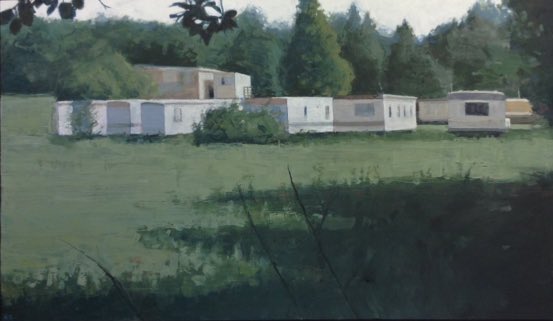 'Caravans', 2011 is in my #studio sale for <a href="/artistshouses/">Artists Open Houses</a> - open next 2 weekends 11-5 More info: artinditchling.co.uk #AOH2018 #Ditchling #painting