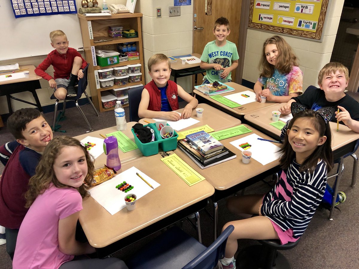 2ndGrLewis's tweet image. These kiddos loved our “Taste the Array” Skittles math activity today! #LearningIsSweet 😎