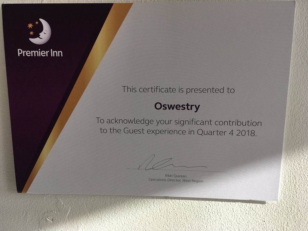 Received this in the post! Thank you <a href="/RikkiQuinlan/">RQPI</a>. Well done team <a href="/PIOswestry/">Oswestry Premier Inn</a>. 🌟🌟 <a href="/paulallancurtis/">Paul Curtis 💙</a> <a href="/SDEBDD/">simon ewins</a> <a href="/placemadebyyou/">A Place Made By You</a> <a href="/AmandaJRandles4/">Amanda</a> @louorritt50 <a href="/Welshy1992/">Sam</a>
